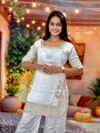KF 6052 Kalaai Chinon Embroidery Kurti With Bottom Dupatta 